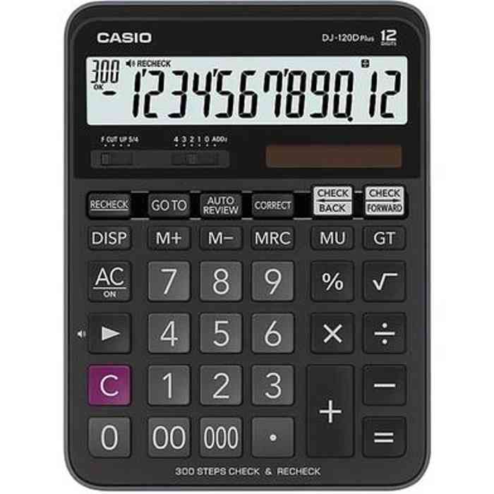 Casio DJ-120D Plus Check and Recheck Desktop Calculator